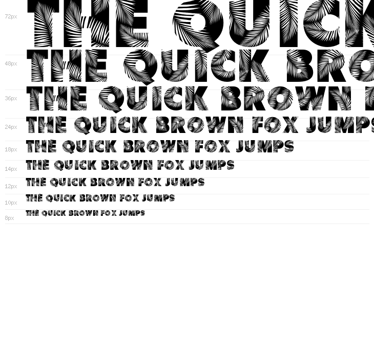 Palm Leaf Demo Regular Waterfall