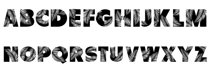 Palm Leaf Demo Regular Font LOWERCASE