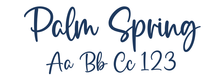 Palm Spring Font Preview