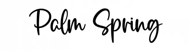 Palm Spring  Free Fonts Download