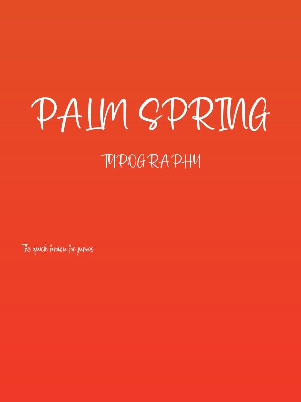 Palm Spring Poster