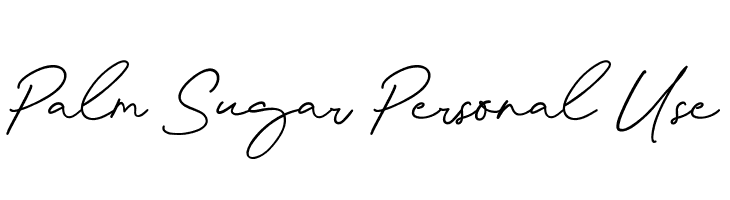 Palm Sugar Personal Use  Fuentes Gratis Descargar
