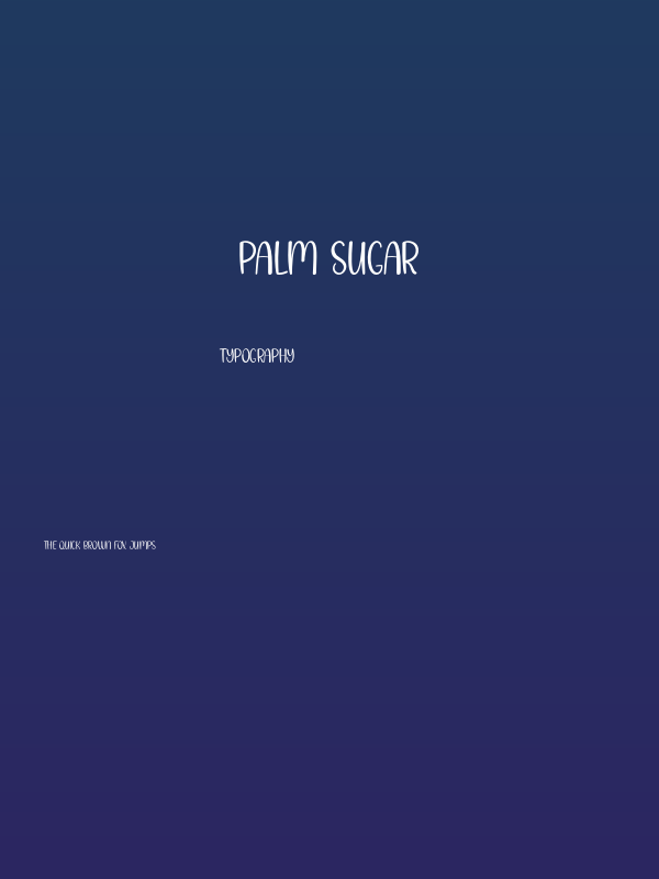 Palm Sugar Poster