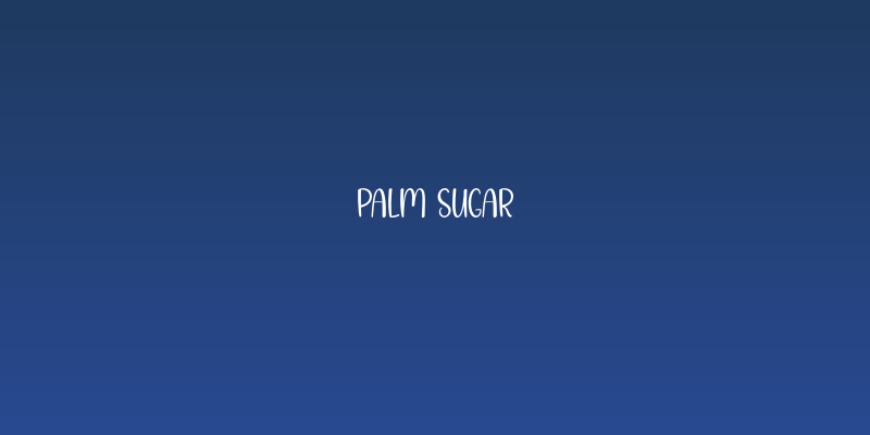 Palm Sugar Social Header