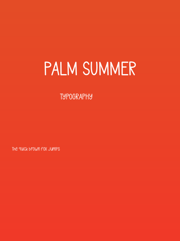 Palm Summer Poster