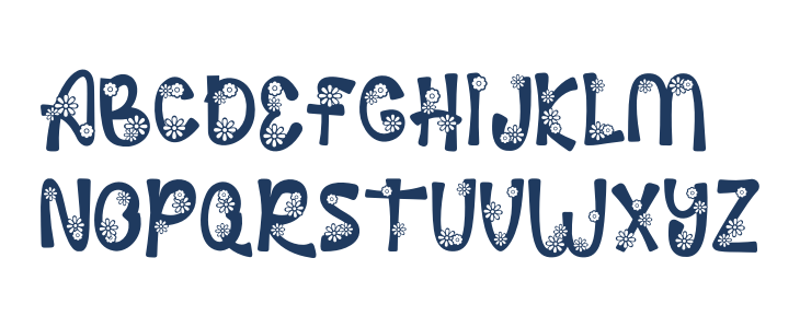 Palm Sunday Flower Uppercase