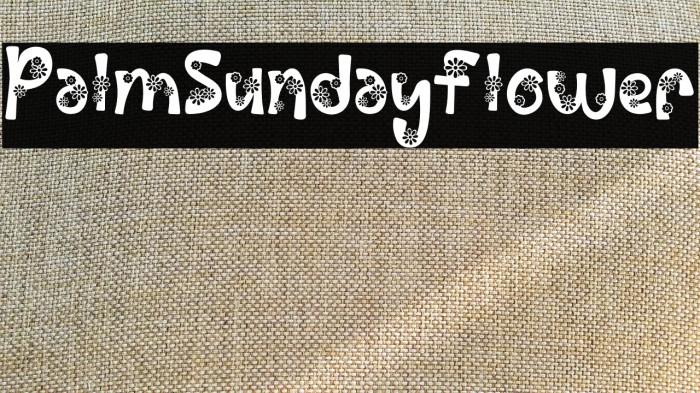 Palm Sunday Flower Example 1