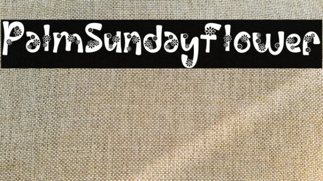Palm Sunday Flower Example 1