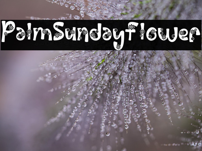 Palm Sunday Flower Example 2