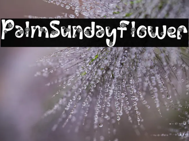 Palm Sunday Flower Example 2