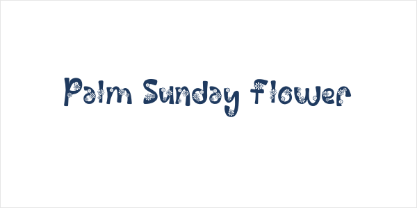 Palm Sunday Flower Logo