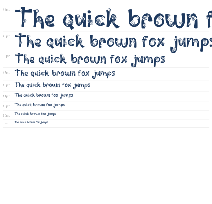 Palm Sunday Flower Waterfall