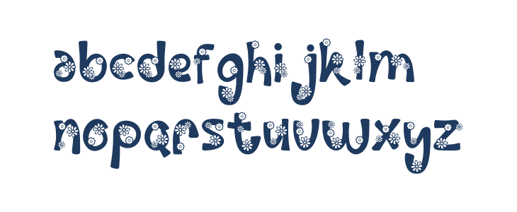 Palm Sunday Flower Lowercase