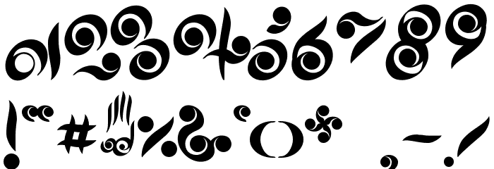 Palm of Buddha Font OTHER CHARS