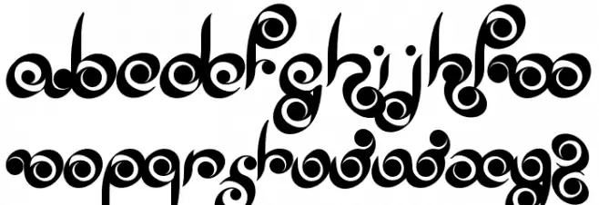 Palm of Buddha 字体 大写