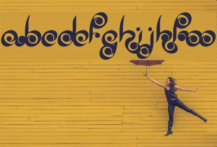 Palm of Buddha Font examples