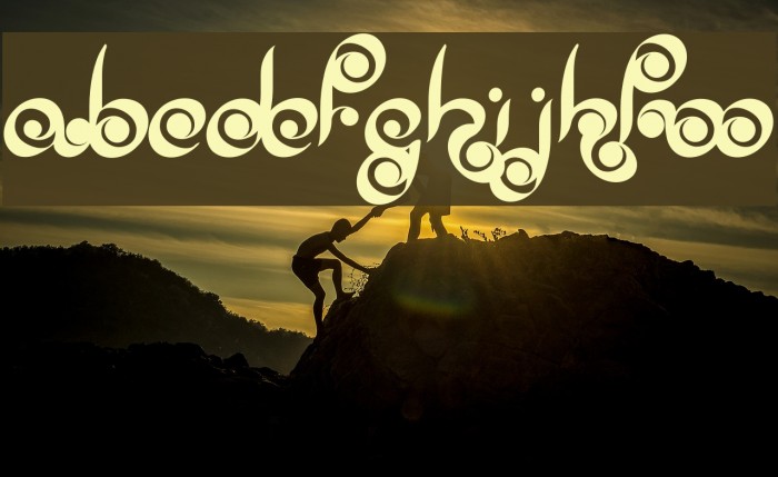 Palm of Buddha Font examples