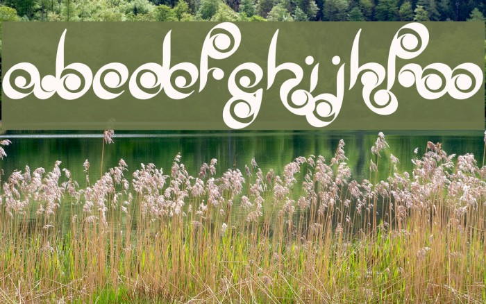 Palm of Buddha Font examples