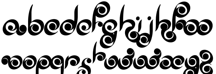 Palm of Buddha Font LOWERCASE