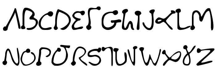 PalmPilot Font LOWERCASE