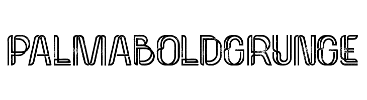 Palma Bold Grunge  Free Fonts Download