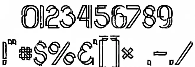 Palma Bold Grunge Font OTHER CHARS