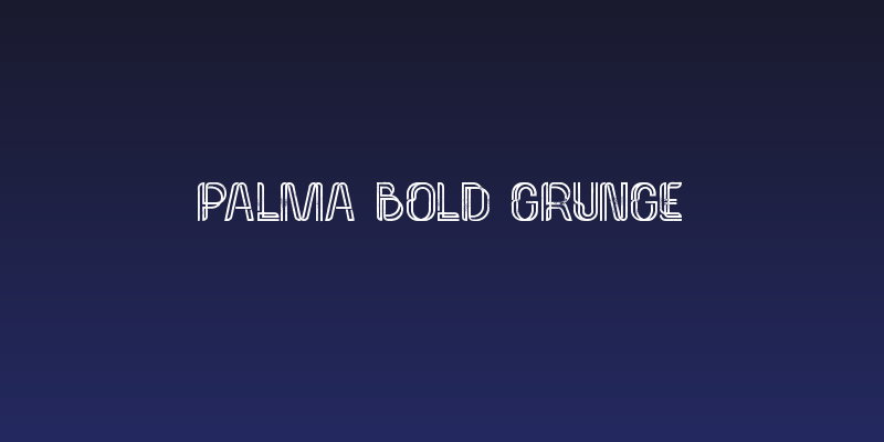 Palma Bold Grunge Social Header