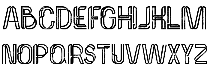 Palma Bold Grunge Font LOWERCASE