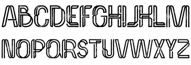Palma Bold Grunge Schriftart Kleinbuchstaben
