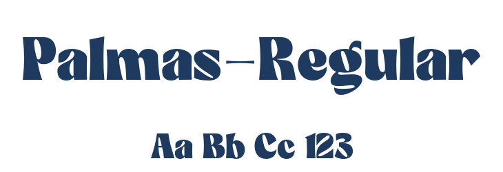 Palmas-Regular Font Preview