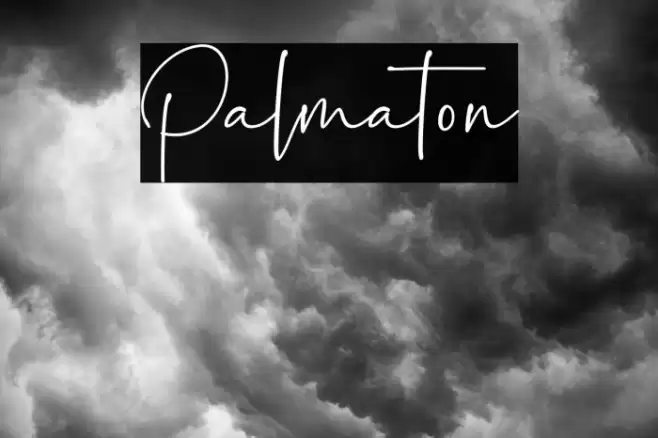 Palmaton Font examples