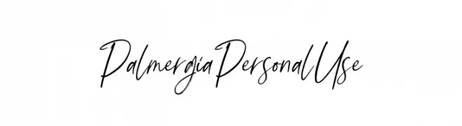 Palmergia Personal Use  नि: शुल्क फ़ॉन्ट्स डाउनलोड