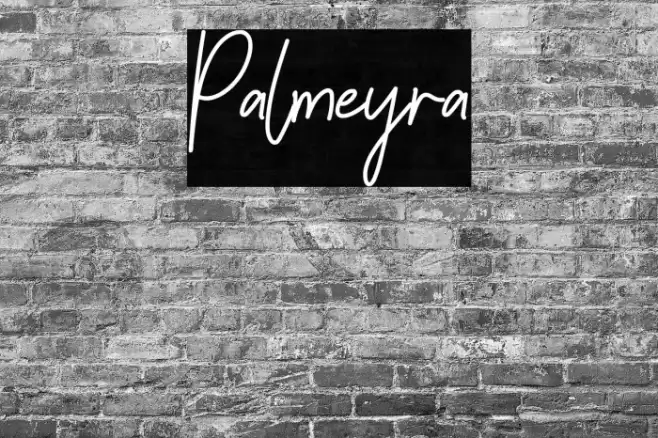 Palmeyra Font examples