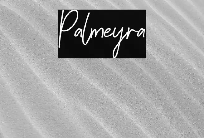 Palmeyra Font examples