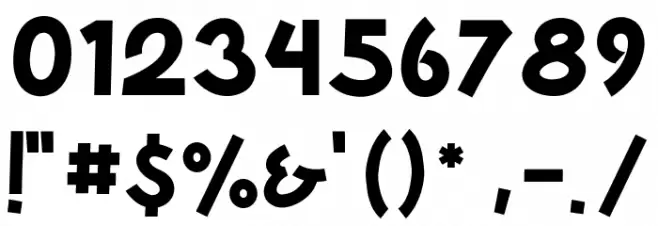 Palmore Font OTHER CHARS