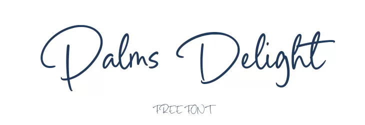 Palms Delight  les polices de caract&egrave;res gratuit t�l�charger