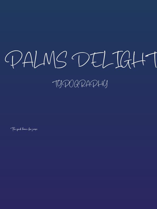Palms Delight Poster