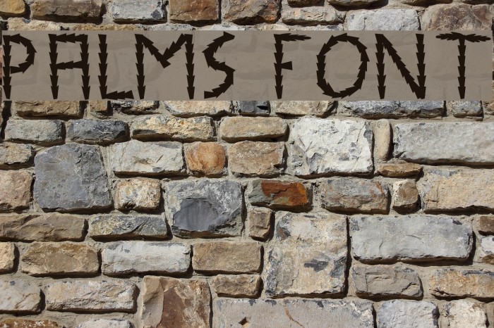 Palms Font examples