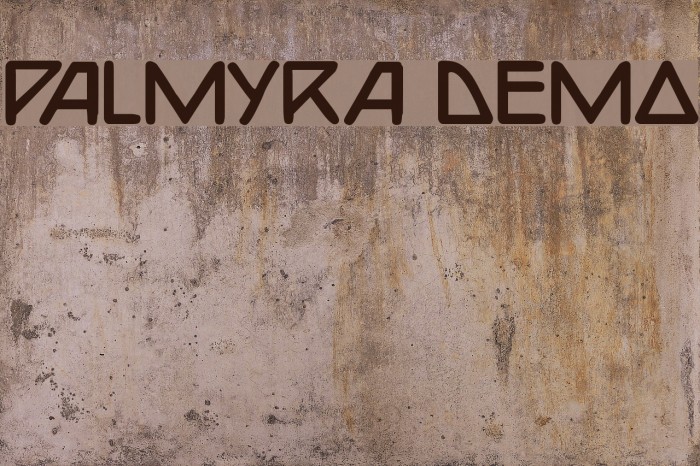 Palmyra Demo Font examples