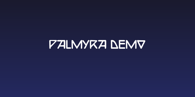 Palmyra Demo Social Header