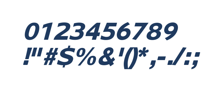 PaloAlto Italic Other Characters