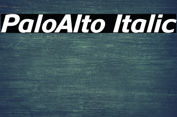PaloAlto Italic Example 2