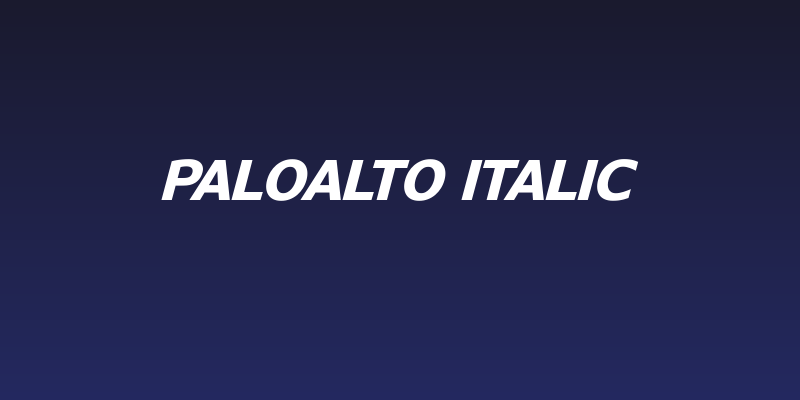 PaloAlto Italic Social Header
