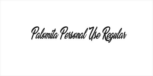 Palomita Personal Use Regular Logo