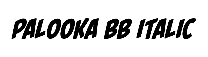 Palooka BB Italic Font