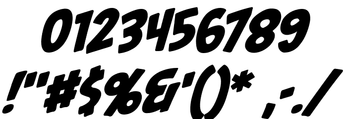 Palooka BB Italic Font OTHER CHARS