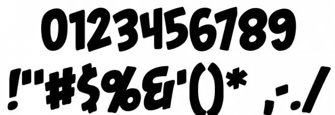 Palooka BB Font OTHER CHARS