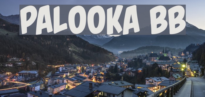Palooka BB Font examples