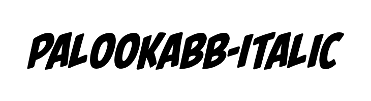 PalookaBB-Italic Fonte