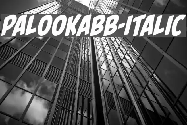 PalookaBB-Italic Font examples